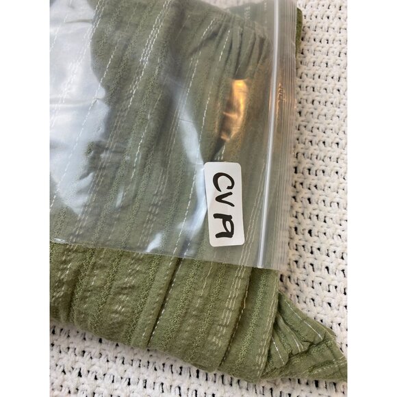 Anthropologie Green Pintuck Shirt Dress Button Up Long Sleeve Women size Small - Picture 9 of 16